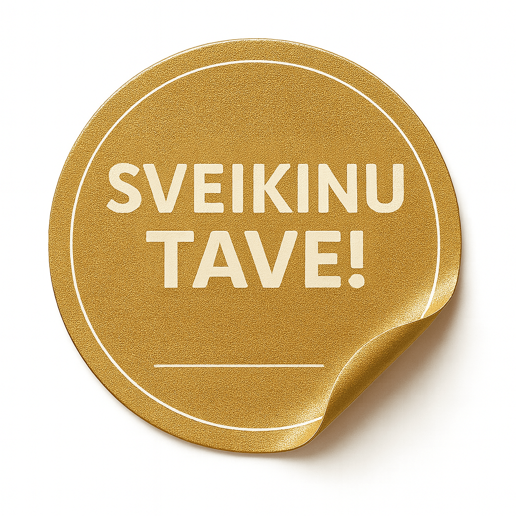 LIPDUKAS „SVEIKINU TAVE!“: elegantiškas dovanos akcentas - OBUOLYS
