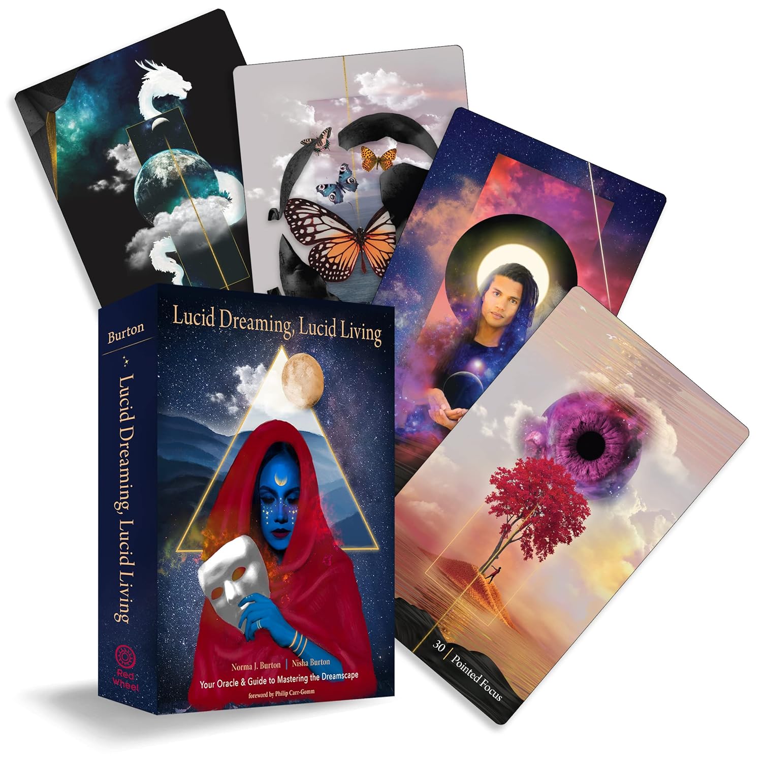 Lucid Dreaming Lucid Living Oracle Kortos Red Feather - OBUOLYS