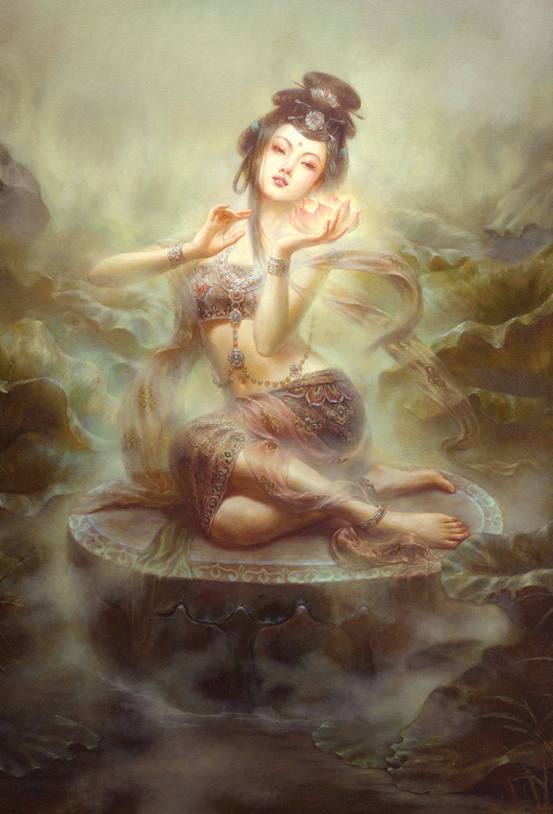 Kuan Yin Oracle pocket edition kortos kišeninis leidimas Blue Angel