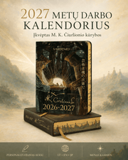 M. K. Čiurlionio 2027 metų darbo kalendorius „Menas yra sielos kalba“ + personalizacija - OBUOLYS
