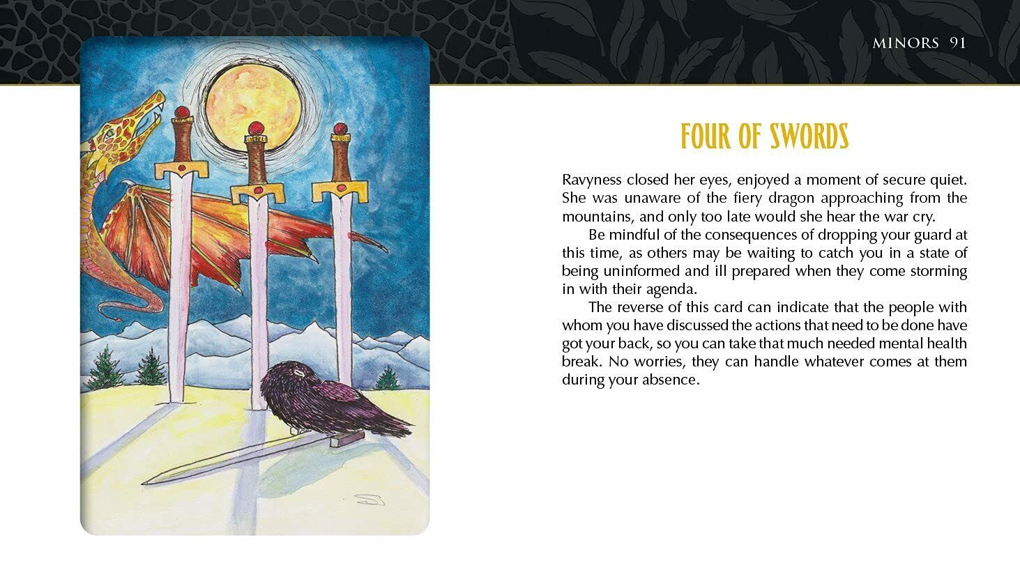 Ravyness Drakon Tarot kortos Schiffer Publishing