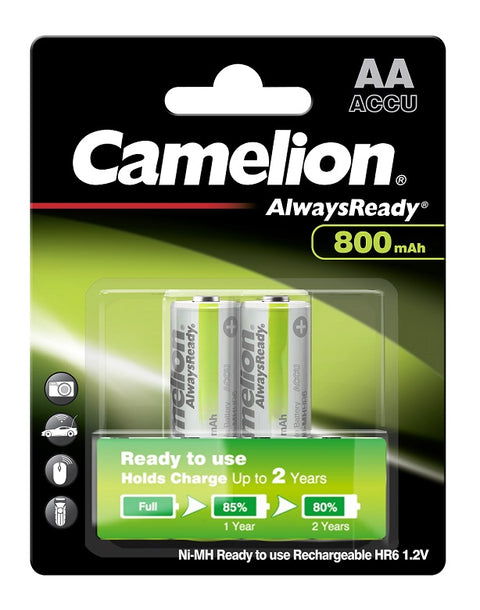 Camelion HR6 AA R2U  800mAh įkraunamos baterijos, 2 vnt.