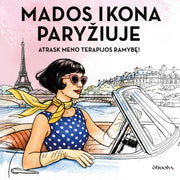 MADOS IKONA PARYŽIUJE: spalvinimo knyga – meno terapijos kelionė + citatos - OBUOLYS