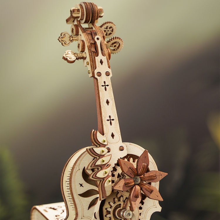 MAGIŠKOJI VIOLONČELĖ: 3D medinė dėlionė mechanikos entuziastams - OBUOLYS