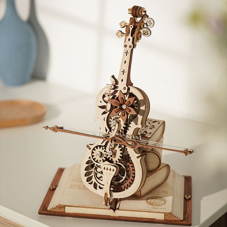 MAGIŠKOJI VIOLONČELĖ: 3D medinė dėlionė mechanikos entuziastams - OBUOLYS
