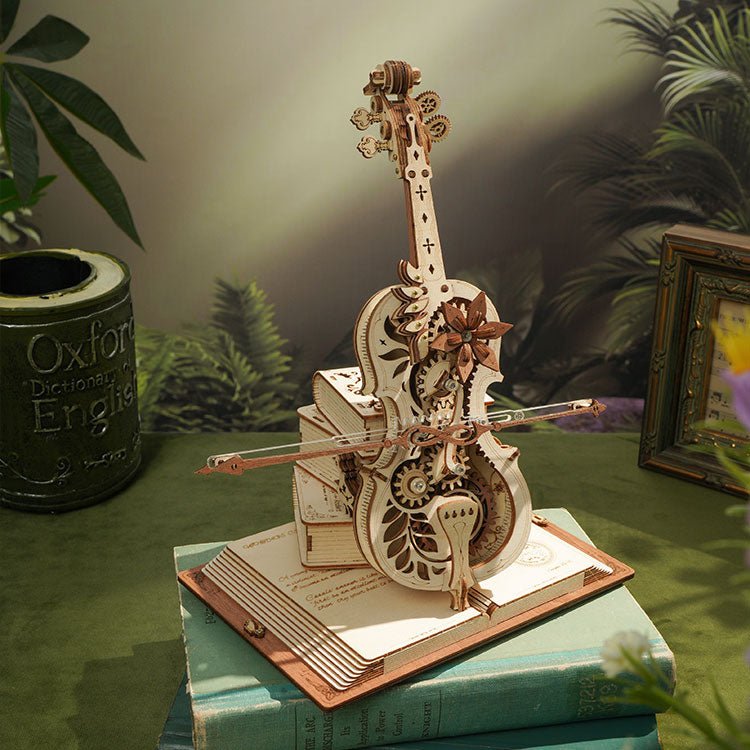 MAGIŠKOJI VIOLONČELĖ: 3D medinė dėlionė mechanikos entuziastams - OBUOLYS