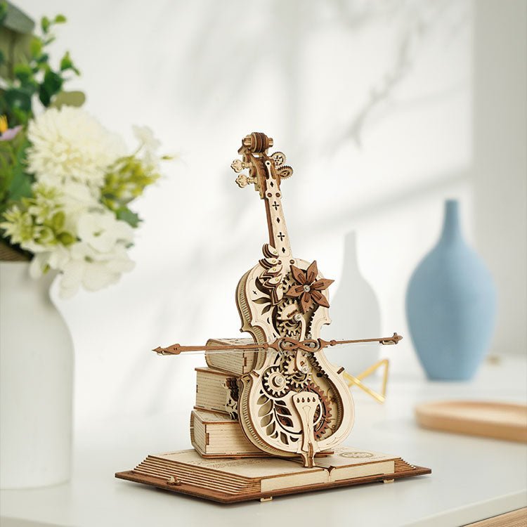 MAGIŠKOJI VIOLONČELĖ: 3D medinė dėlionė mechanikos entuziastams - OBUOLYS