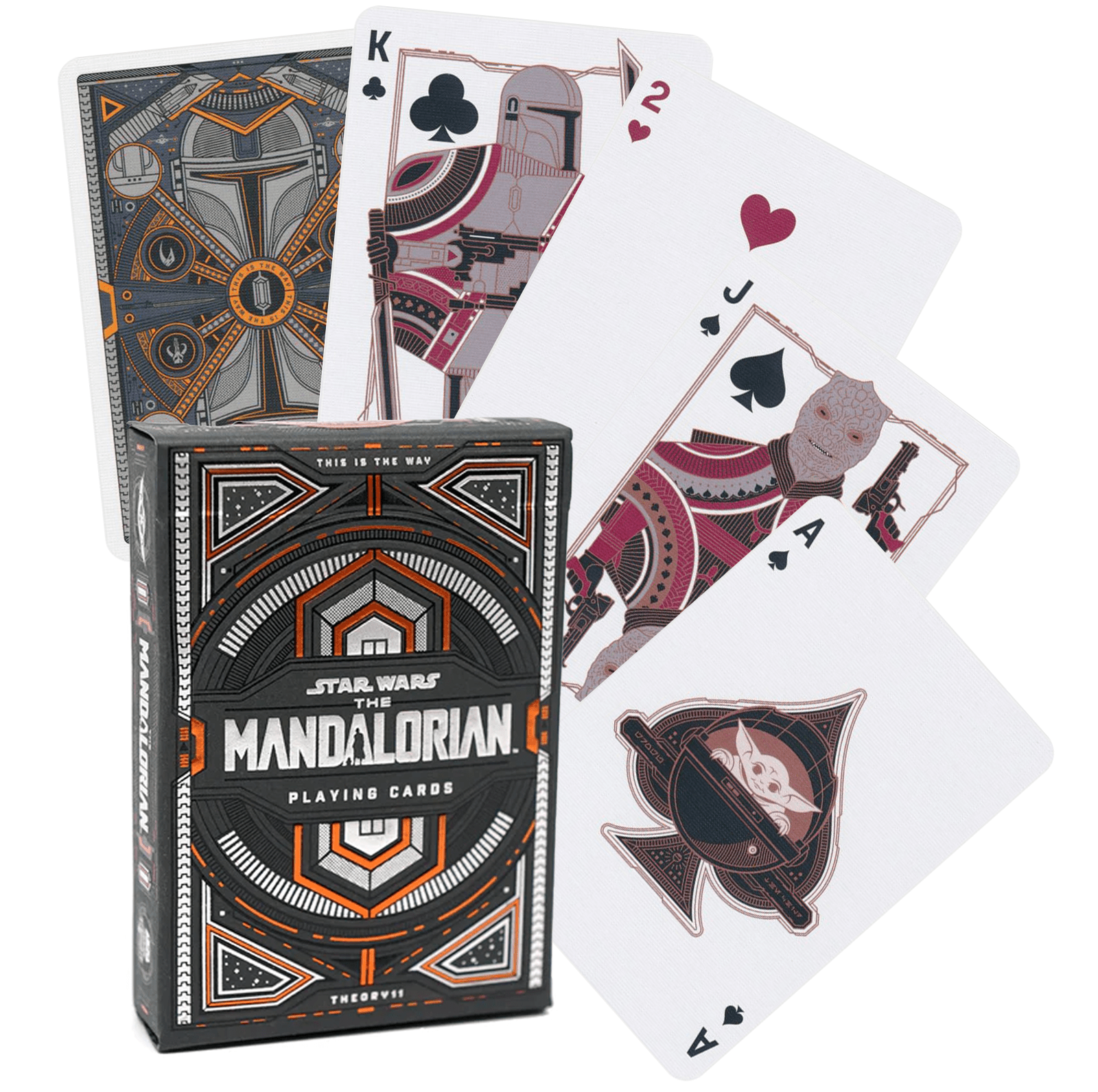 Mandalorian V2 Stars Wars žaidimo kortos Theory11 - OBUOLYS
