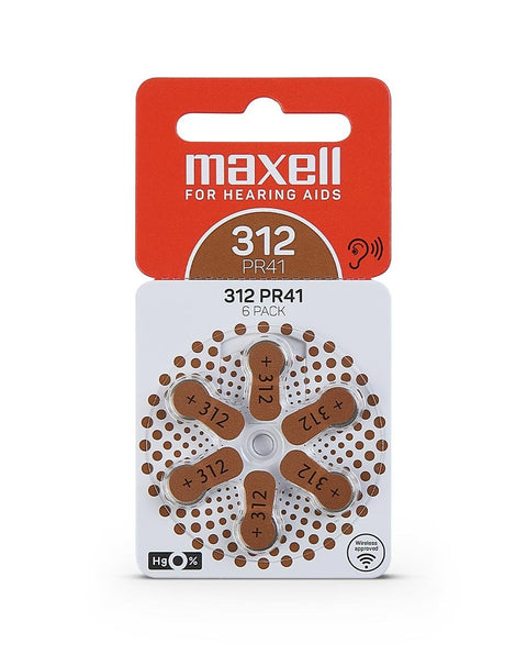 Maxell 312 baterijos klausos aparatams 60 vnt. - OBUOLYS
