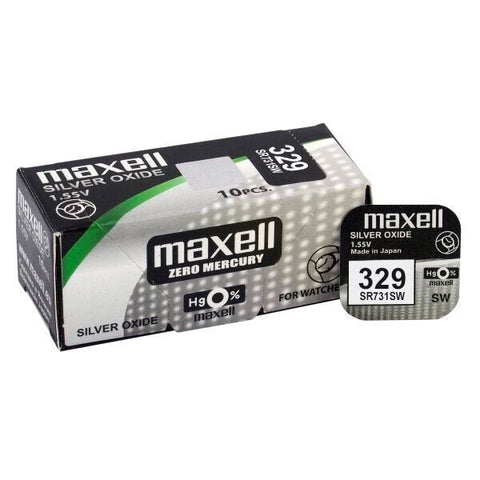 Maxell 329 (SR731SW) baterijos 10 vnt. - OBUOLYS