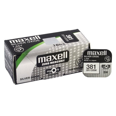 Maxell 381 (SR1120SW) baterijos 10 vnt. - OBUOLYS