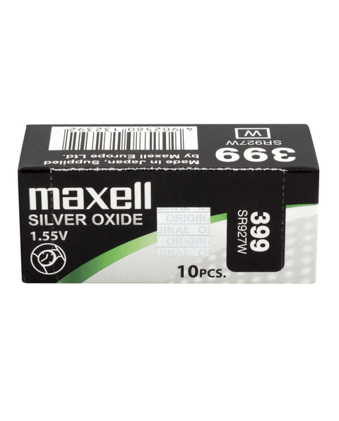 Maxell 399 (SR927W) baterijos 10 vnt. - OBUOLYS