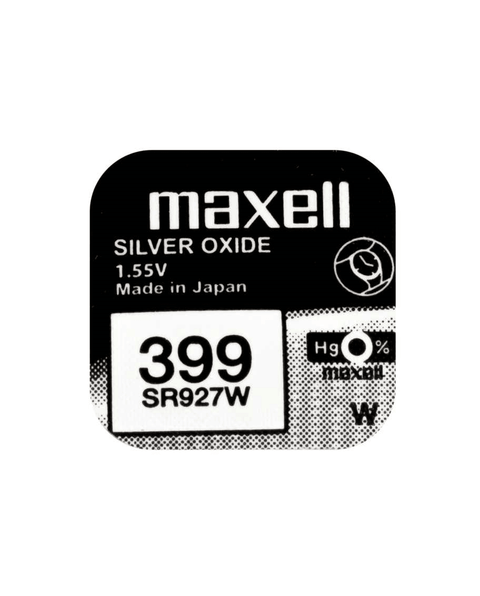 Maxell 399 (SR927W) baterijos 10 vnt. - OBUOLYS
