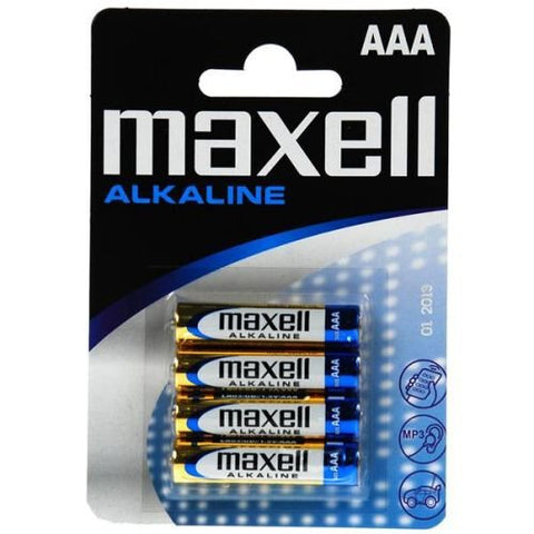 Maxell AAA LR03 baterijos 4 vnt. - OBUOLYS