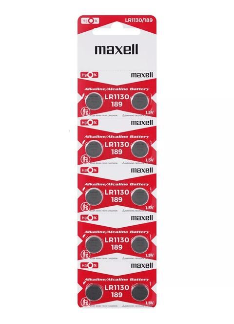 Maxell G10 LR1130 baterijos 10 vnt. - OBUOLYS