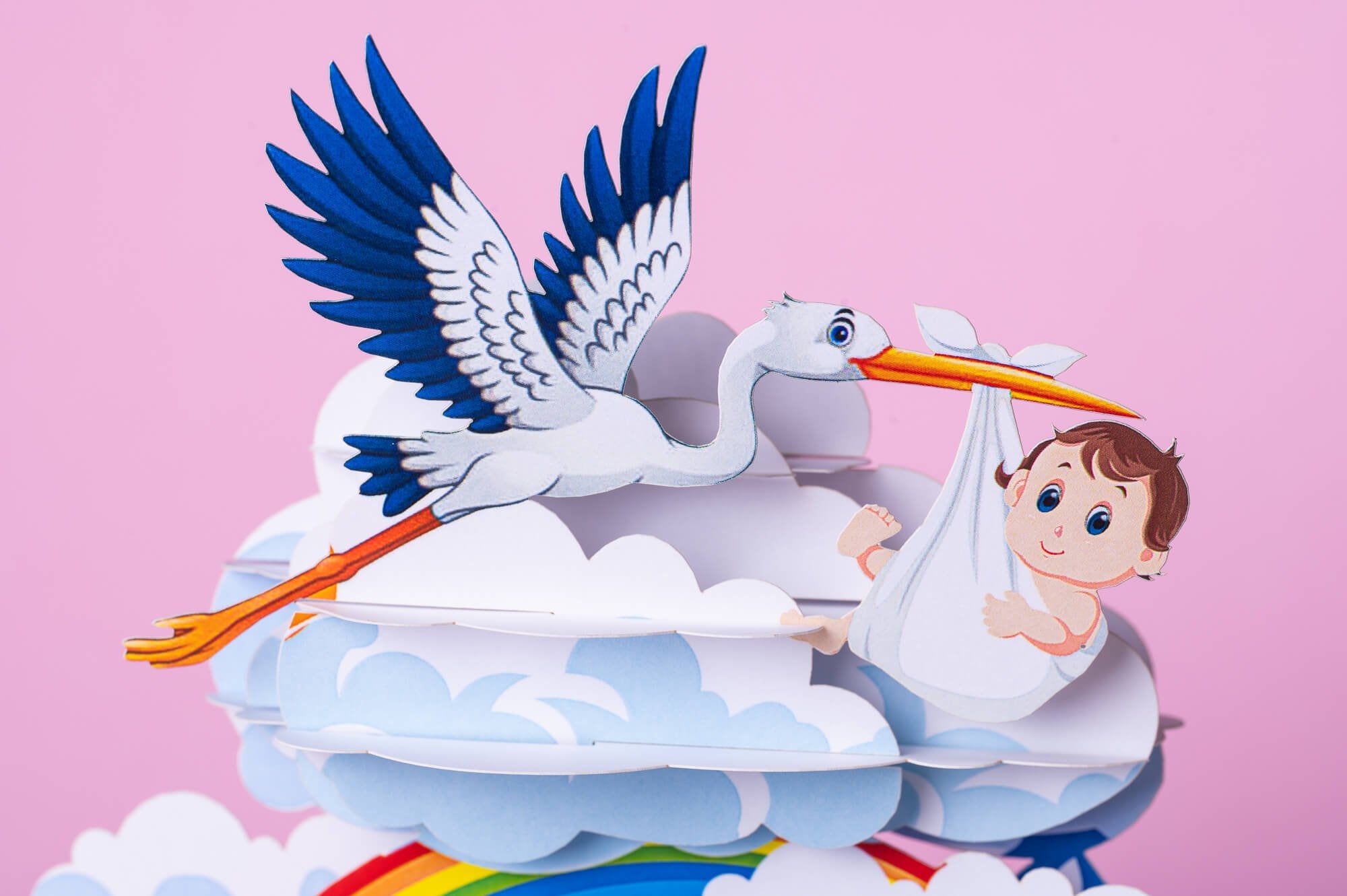 MAŽASIS GANDRIUKAS – PAVASARIS: išskirtinio grožio 3D pop - up atvirukas + vokas - OBUOLYS