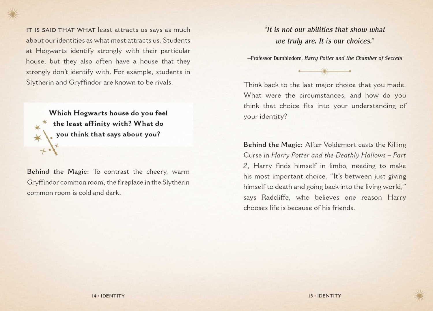 Harry Potter magical meditations kortos Insight Editions