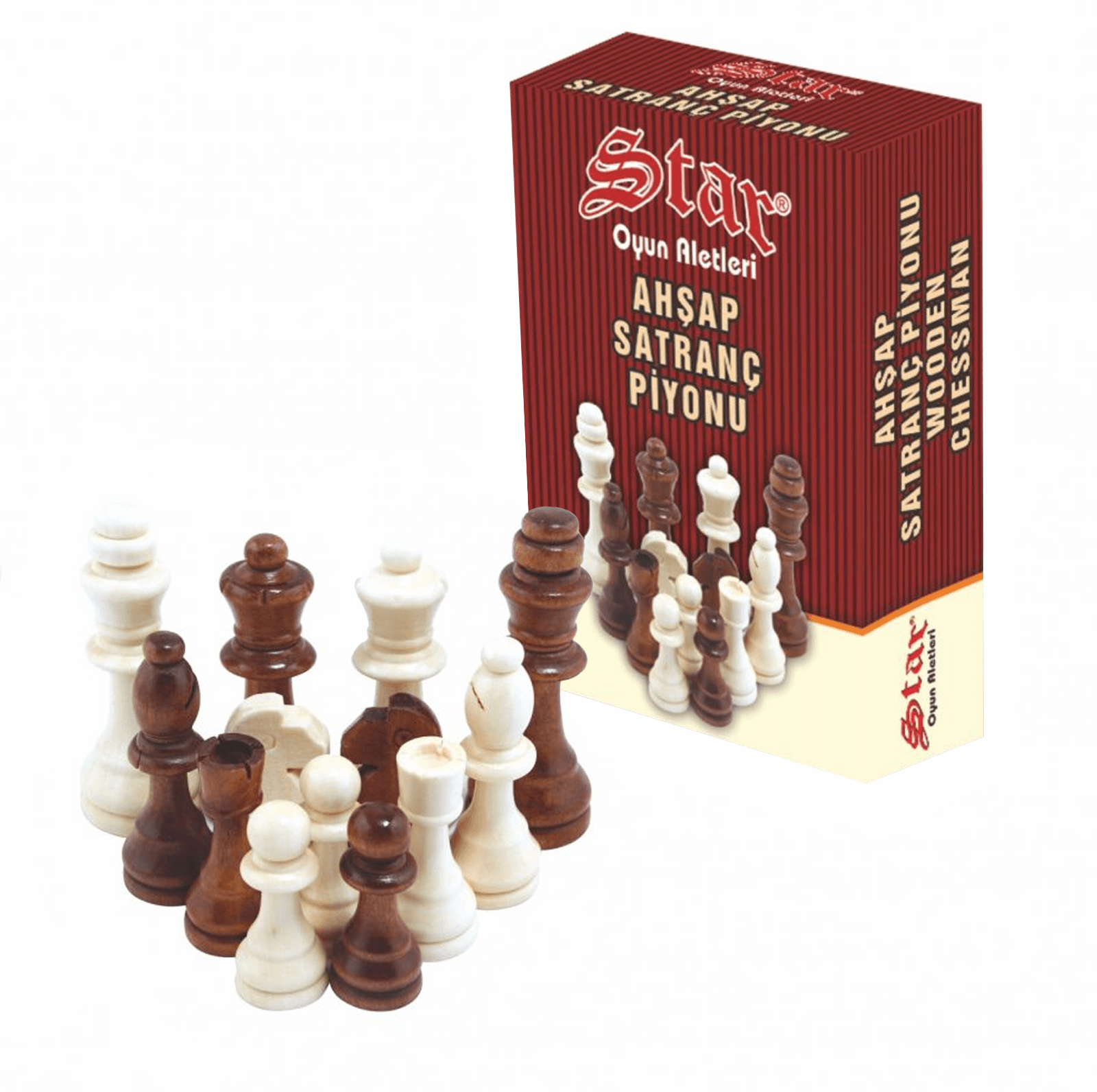 MEDINĖS ŠACHMATŲ FIGŪRĖLĖS Nr. 5: aukštos kokybės, autentiškas rinkinys - OBUOLYS