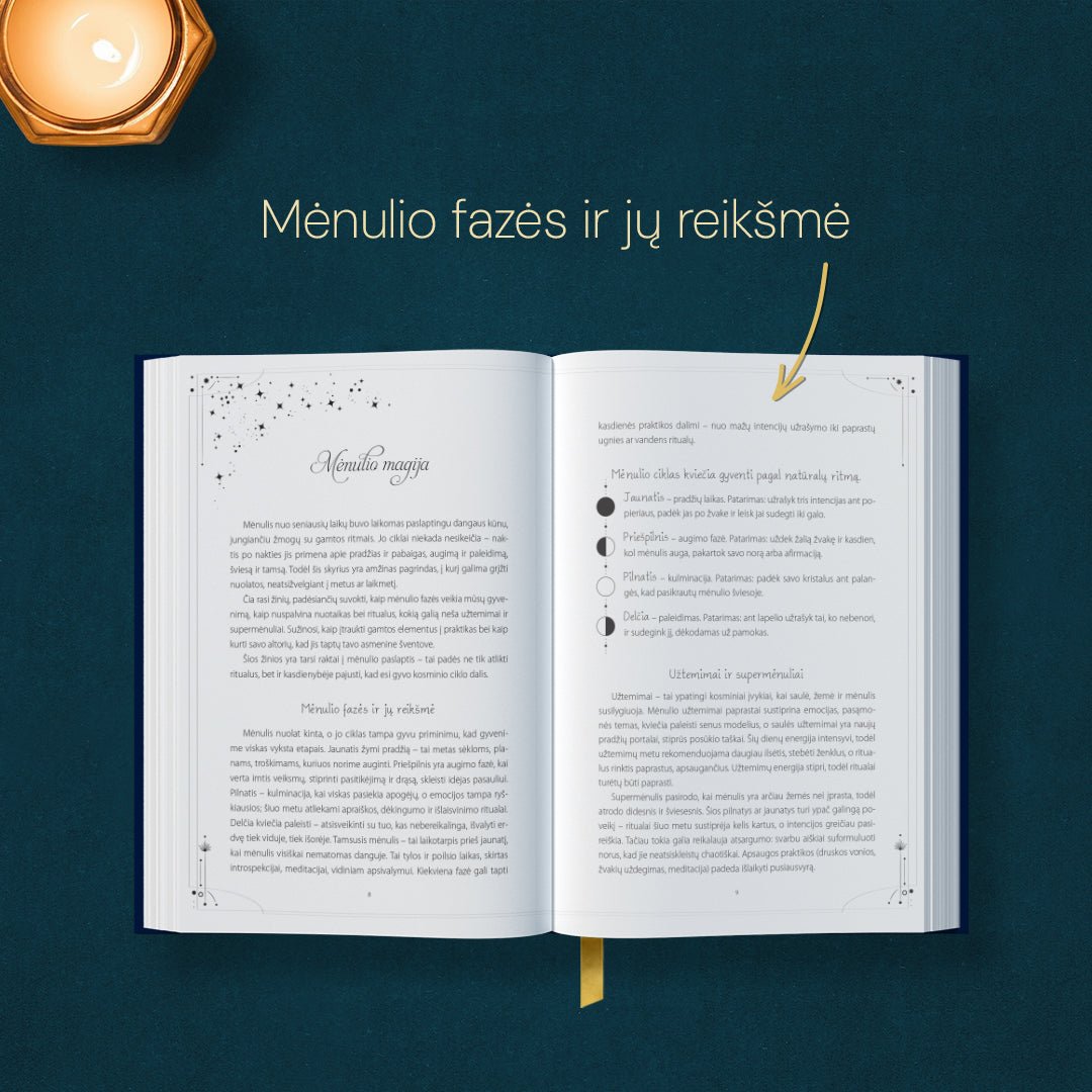 Mėnulio raganos almanachas 2026 – ritualai, burtai ir mėnulio kalendorius - OBUOLYS