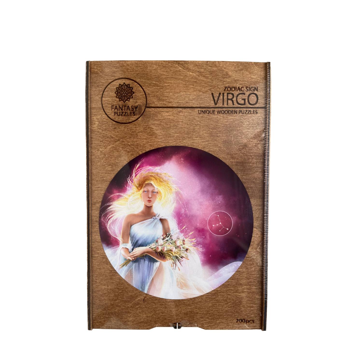 Mergelė (Zodiakai) Dėlionė Iš Medžio (200 detalių) Fantasy Puzzles - OBUOLYS