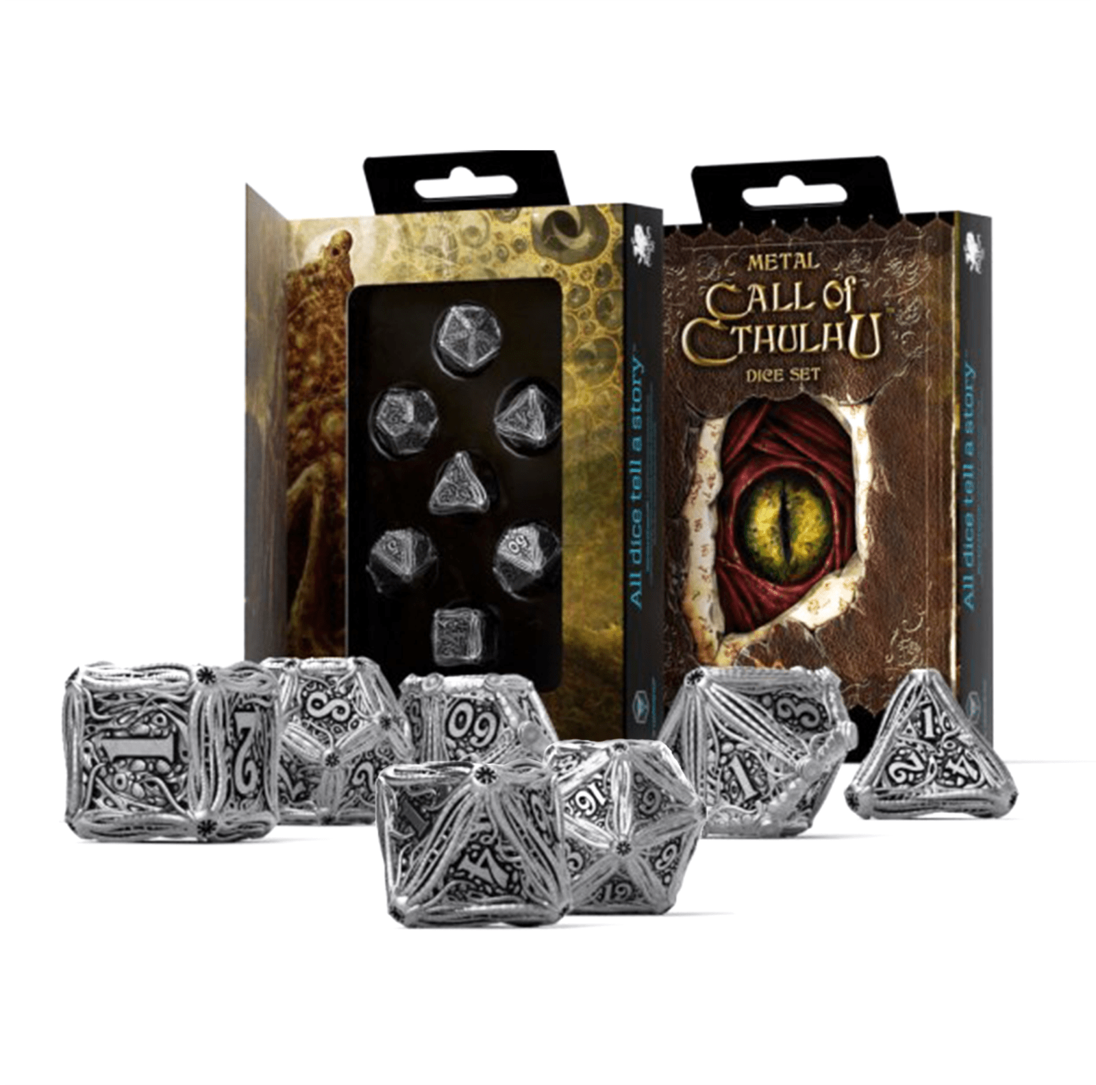 Metal Call Of Cthulhu kauliukų rinkinys - OBUOLYS
