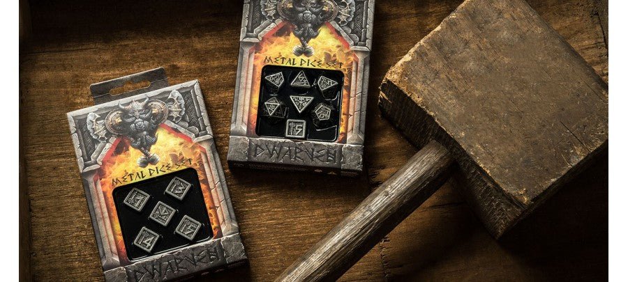 Metal Dwarven kauliukų rinkinys - OBUOLYS