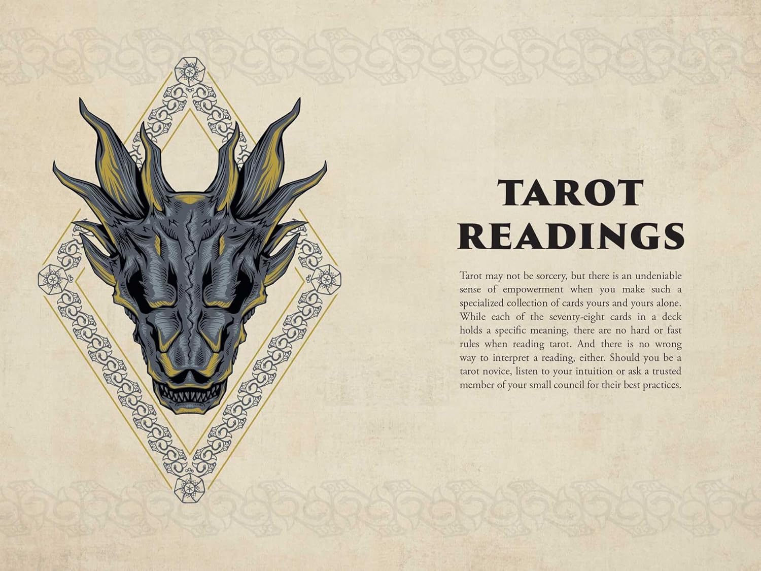 Game of Thrones House of the Dragon Taro kortos ir vadovas Insight Editions