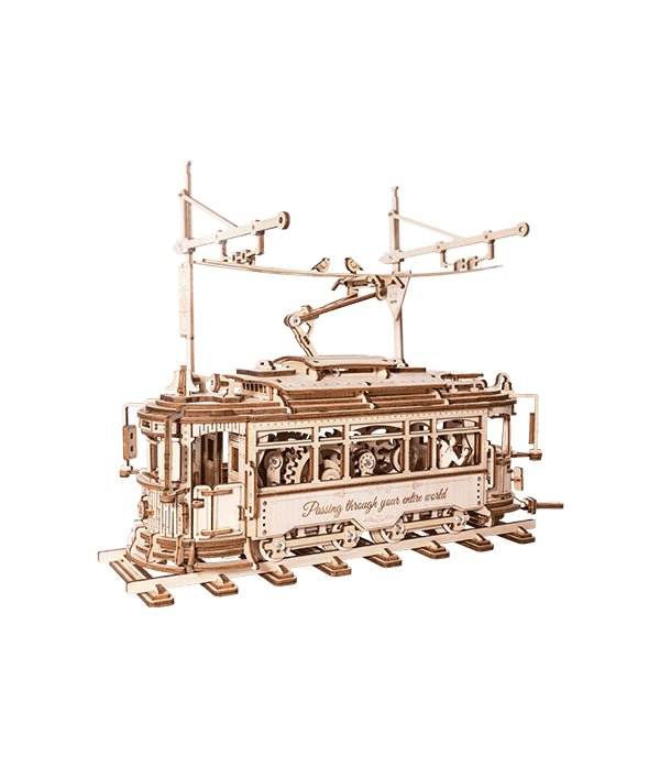 MIESTO TRAMVAJUS: 3D medinė dėlionė mechanikos entuziastams - OBUOLYS