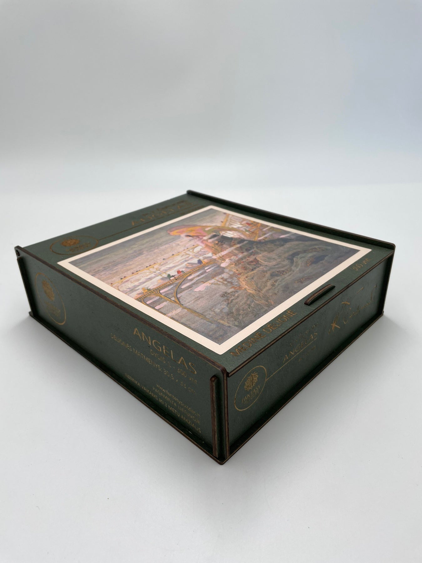 M.K. Čiurlionis Angelas Medinė dėlionė L dydis (300 detalės) Fantasy Puzzles - OBUOLYS
