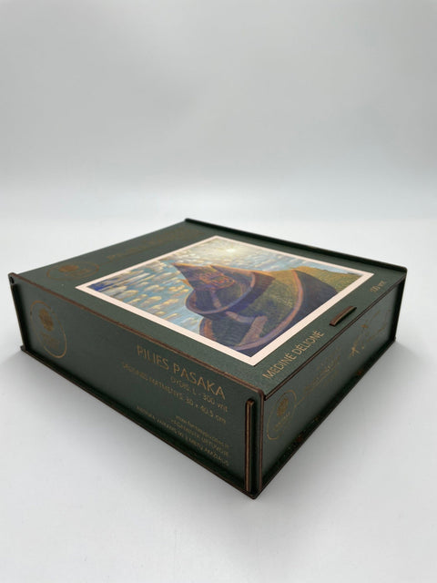 M.K. Čiurlionis Pilies pasaka Dėlionė Medinė M Dydis (150 detalių) Fantasy Puzzles - OBUOLYS