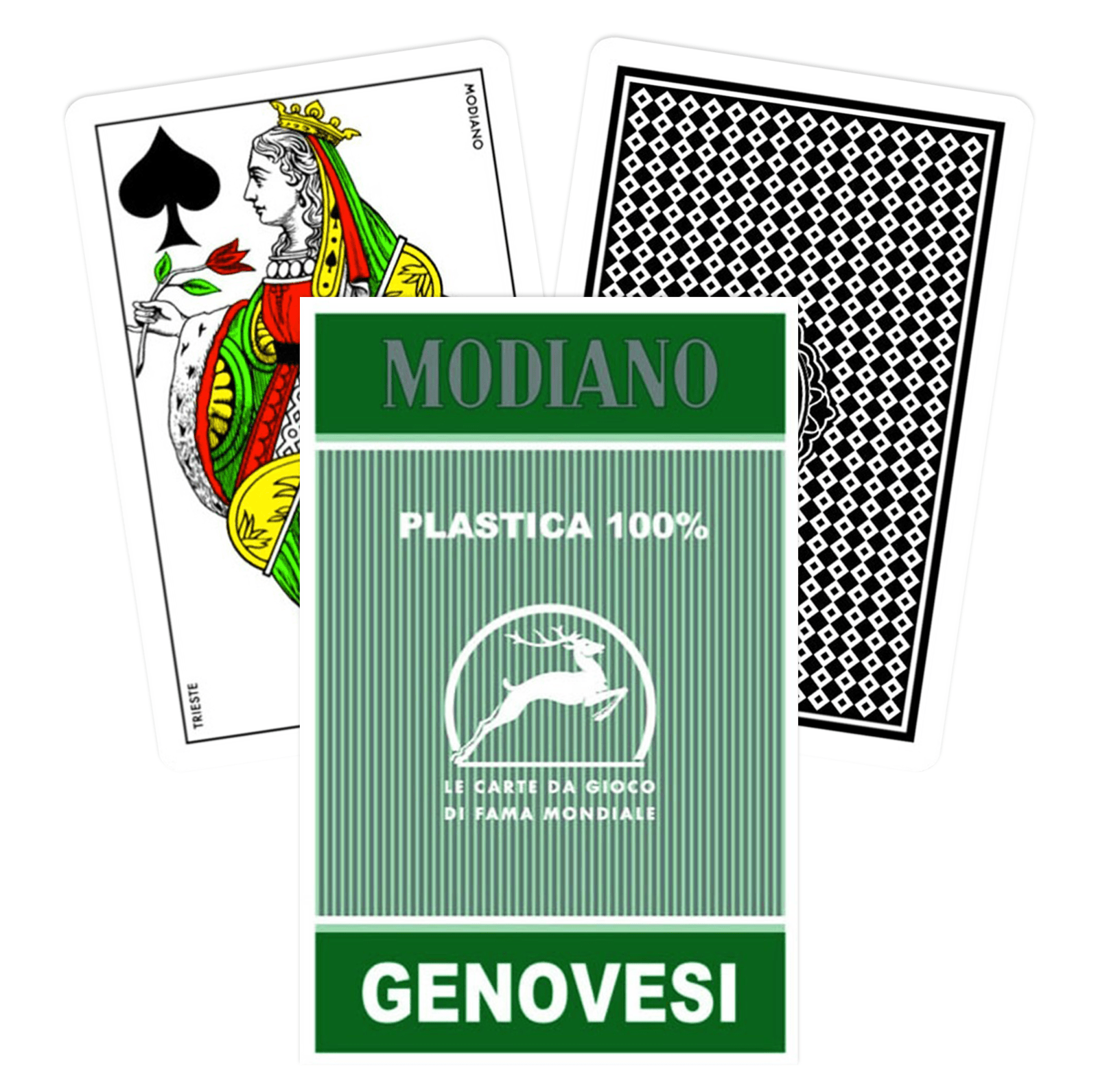 Modiano Genovesi Taro kortos (žalios sp.) - OBUOLYS