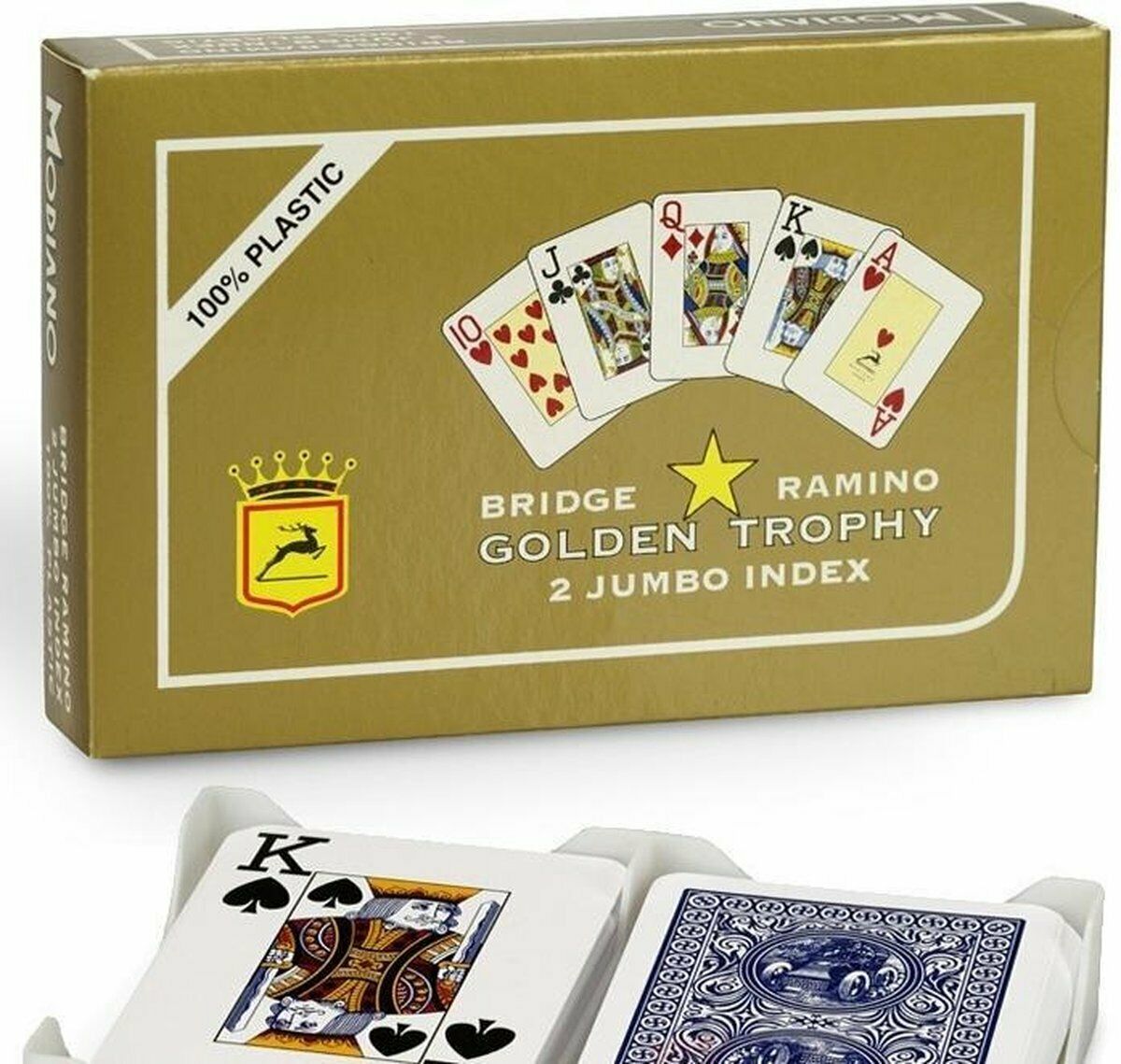Modiano Golden Trophy Ramino žaidimų kortos - OBUOLYS