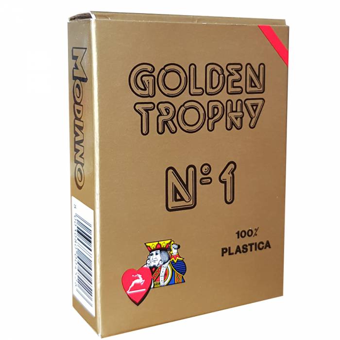 Modiano Golden Trophy žaidimų kortos (raudonos) - OBUOLYS