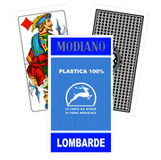 Modiano Lombarde Taro kortos (mėlynos sp.) - OBUOLYS