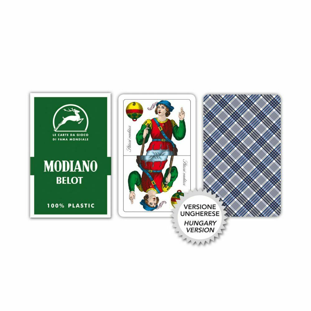 Modiano Magiare Belot Playing kortos (žalios sp.) - OBUOLYS
