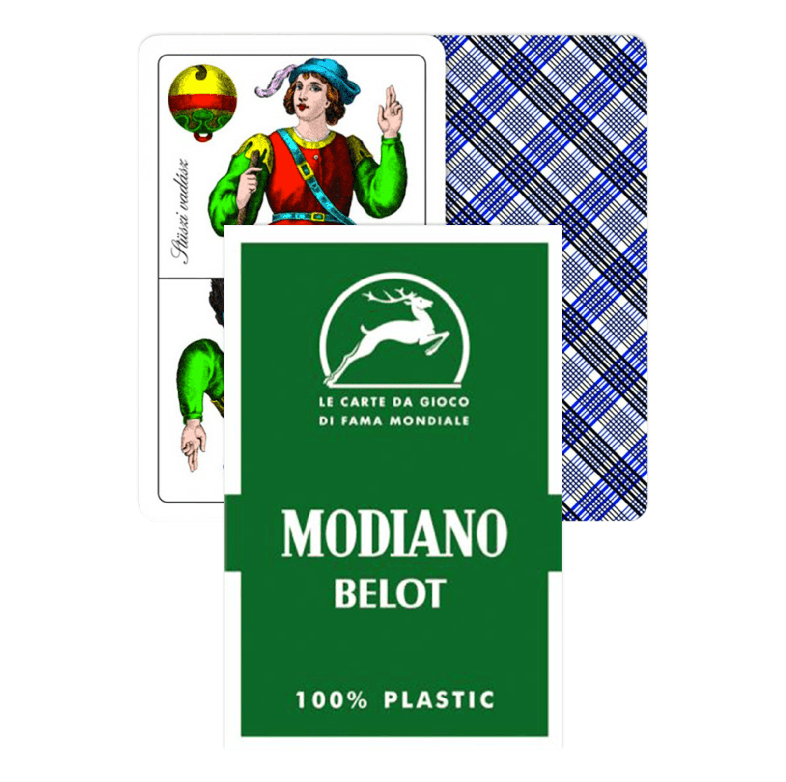 Modiano Magiare Belot Playing kortos (žalios sp.) - OBUOLYS