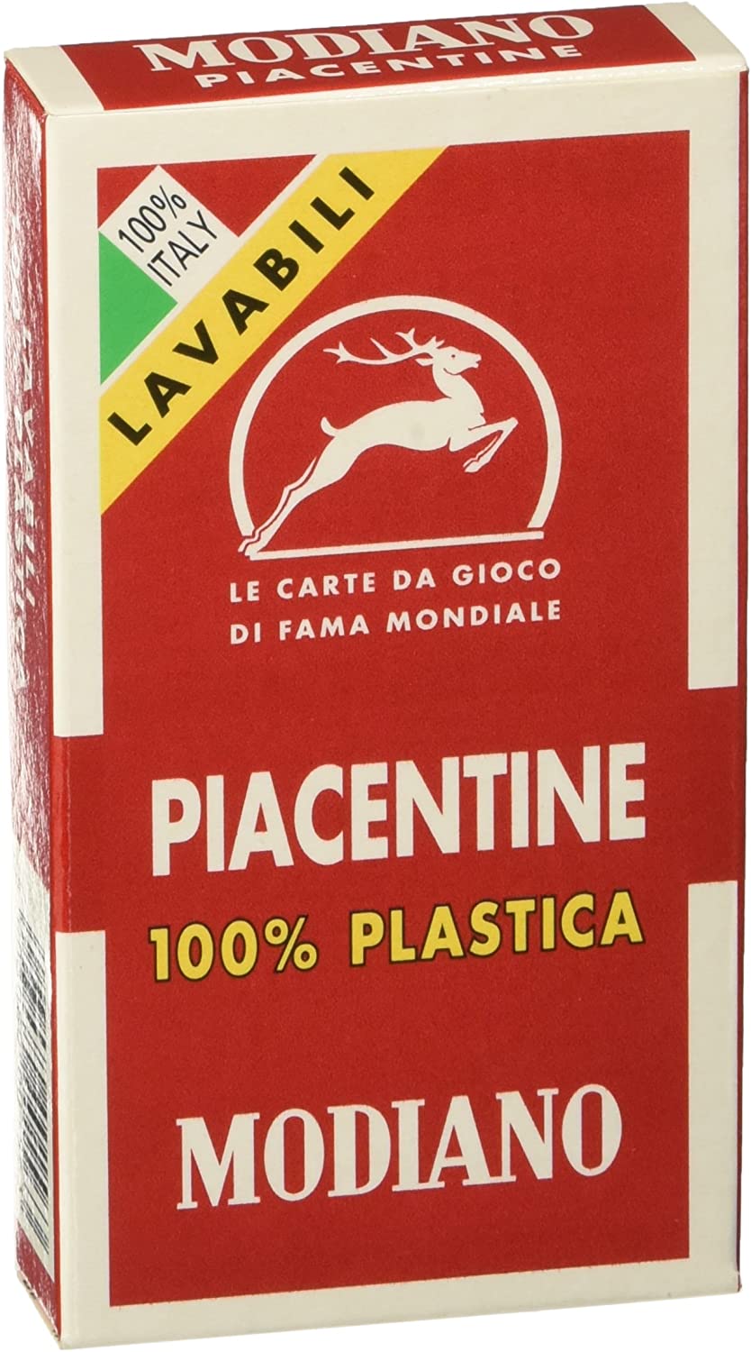Modiano Piacentine Taro kortos (raudonos sp.) - OBUOLYS