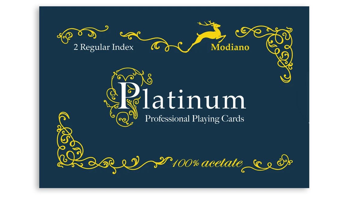 Modiano Platinum Acetate Quality Regulr index žaidimų kortos - OBUOLYS