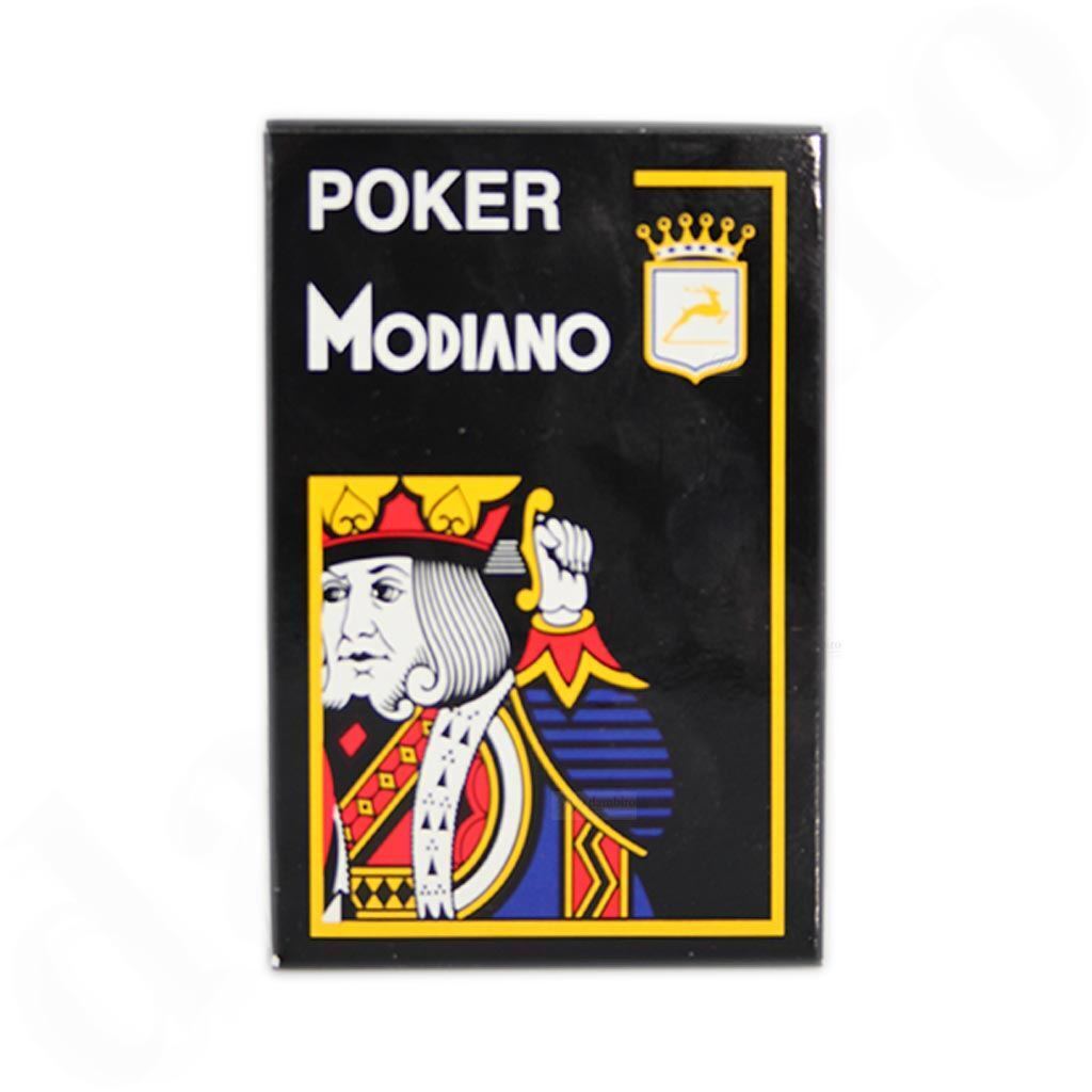 Modiano Poker žaidimų kortos (juodos) - OBUOLYS