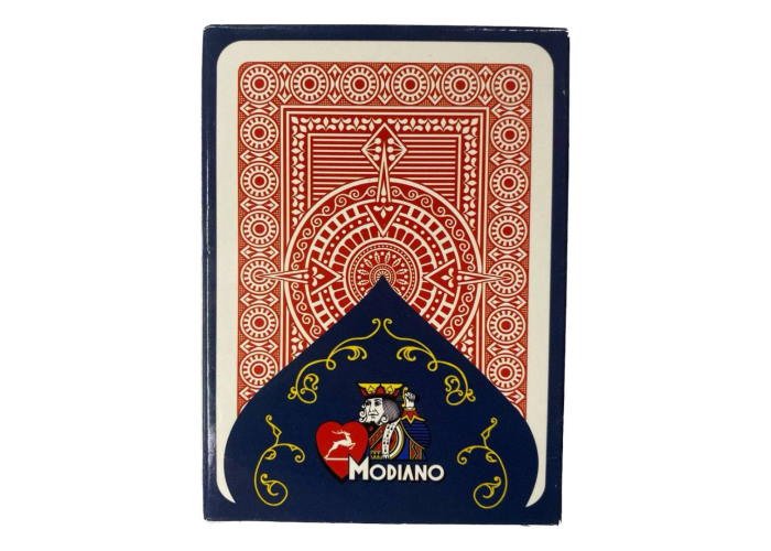 Modiano Ramino Acetate Quality žaidimų kortos (raudonos) - OBUOLYS