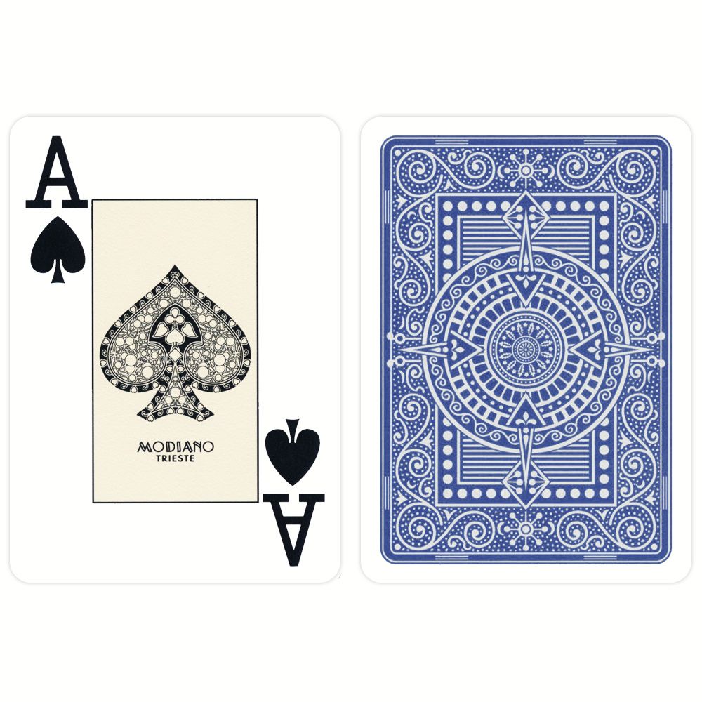 Modiano Texas Poker Hold Em Jumbo Index kortos (mėlynos) - OBUOLYS