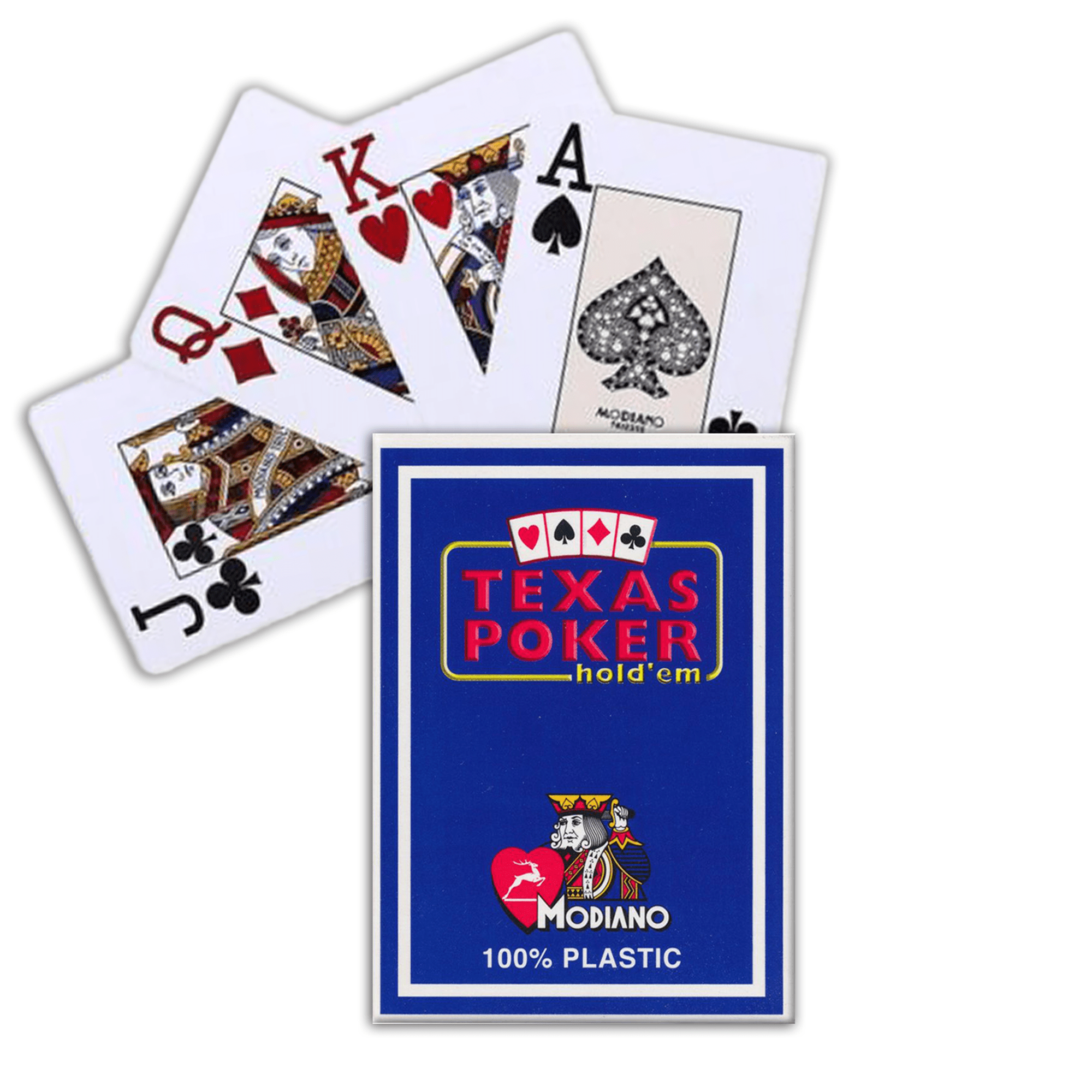 Modiano Texas Poker Hold Em Jumbo Index kortos (mėlynos) - OBUOLYS