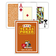 Modiano Texas Poker Hold Em Jumbo Index kortos (rudos) - OBUOLYS