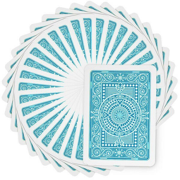 Modiano Texas Poker Hold Em Jumbo Index kortos (šviesiai mėlynos) - OBUOLYS