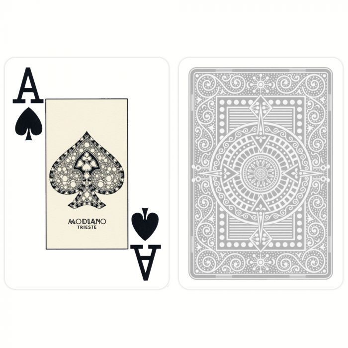 Modiano Texas Poker Hold Em žaidimo kortos (pilkos) - OBUOLYS