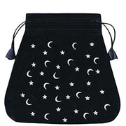 Moon And Stars velvetinis juodas maišelis kortoms Lo Scarabeo - OBUOLYS