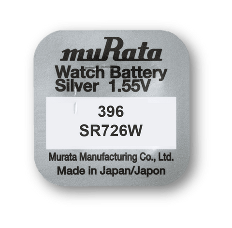 Murata 396 (SR726W) sidabro oksido baterijos 10 vnt. - OBUOLYS