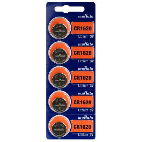 Murata CR1620 ličio baterijos 5 vnt. - OBUOLYS