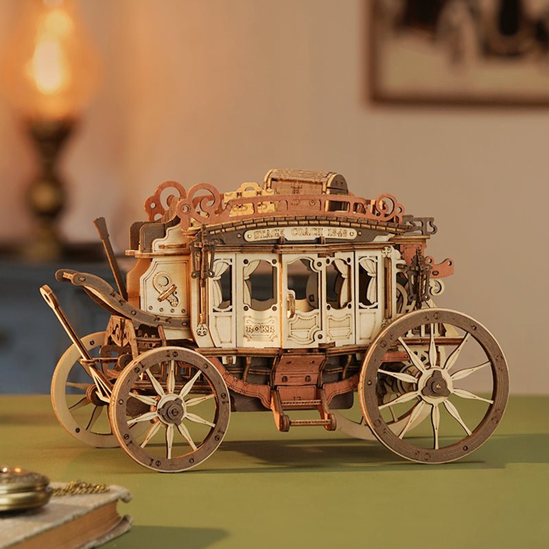 MUZIKINIS DILIŽANAS: 3D medinė dėlionė mechanikos entuziastams - OBUOLYS