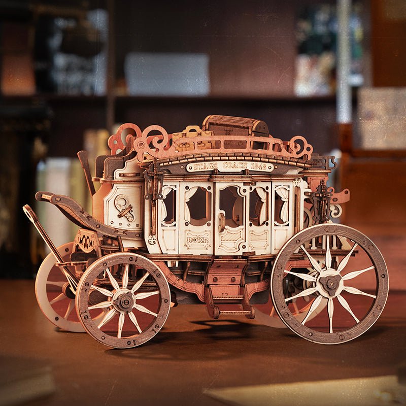 MUZIKINIS DILIŽANAS: 3D medinė dėlionė mechanikos entuziastams - OBUOLYS